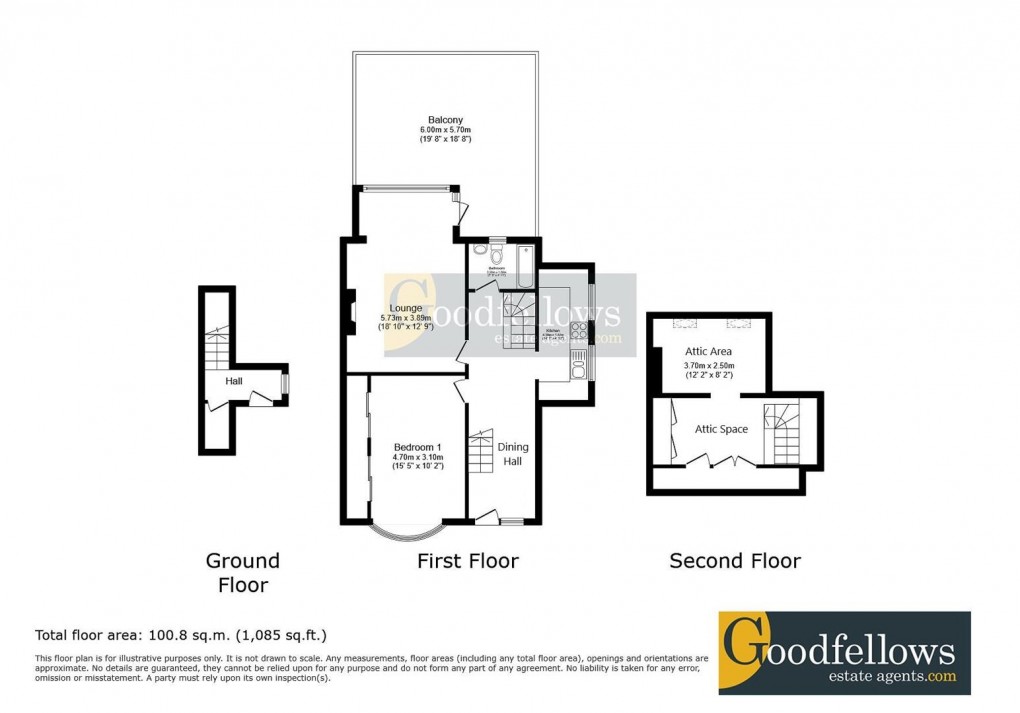 Floorplan for Woolsington Gardens, Woolsington, 