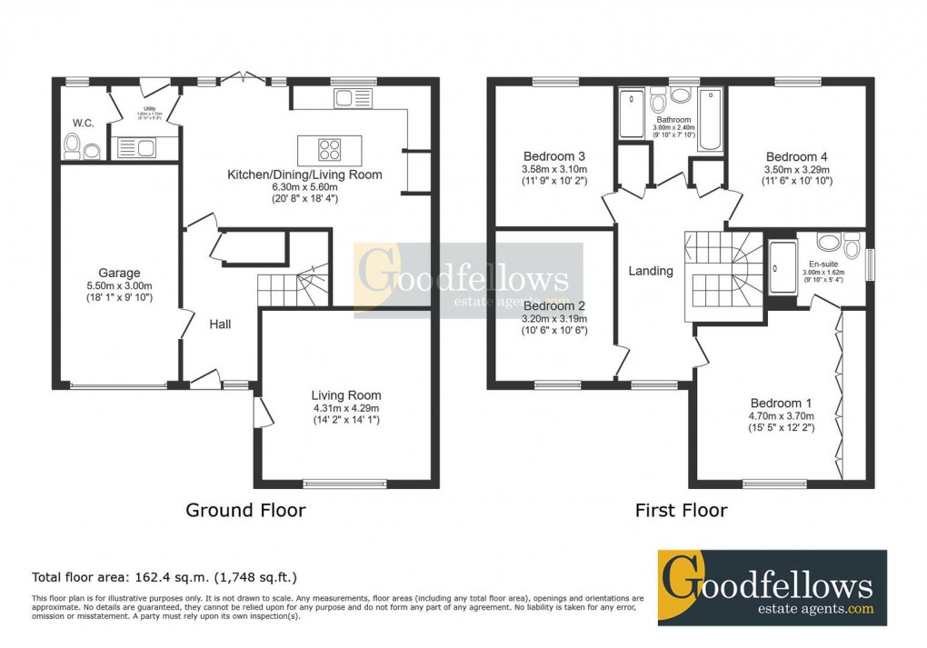 Floorplan for Broadfield Meadows, Callerton, 