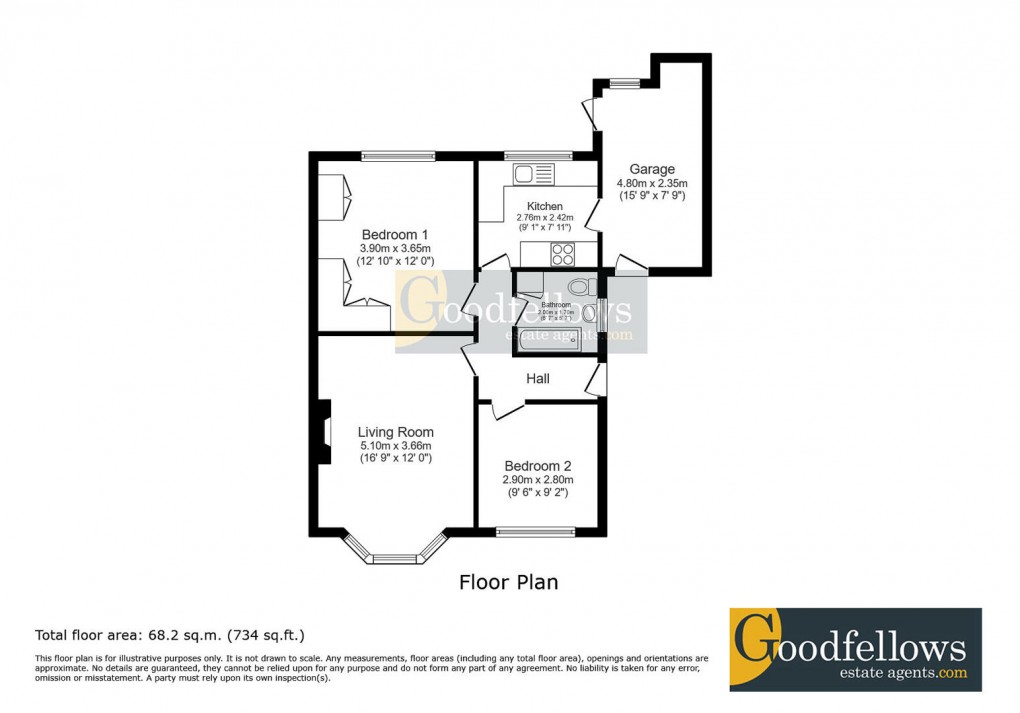 Floorplan for Rayleigh Drive, Wideopen, 