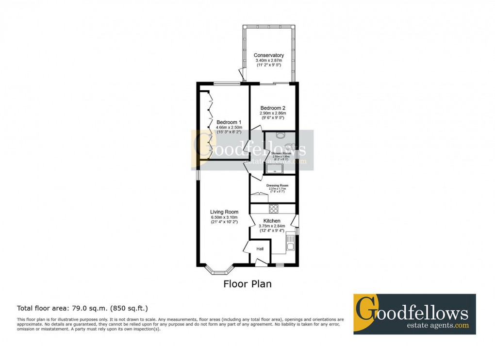 Floorplan for Aldeburgh Avenue, Lemington Rise, 
