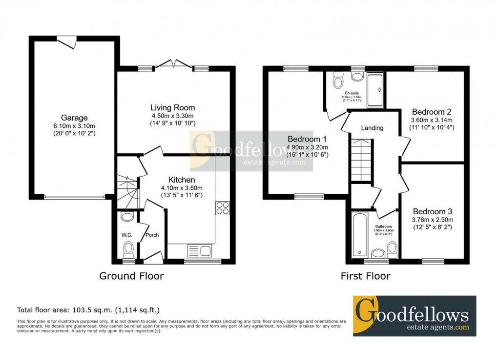 Floorplan for Mallard Way, Abbey Heights, 