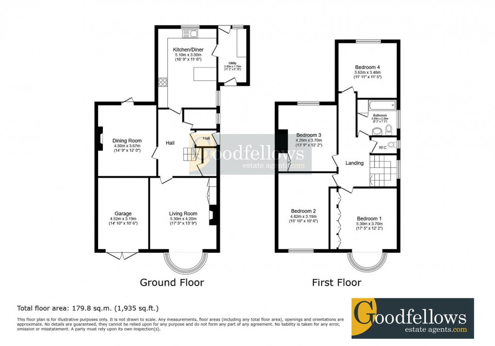 Floorplan for Crompton Road, Heaton, 