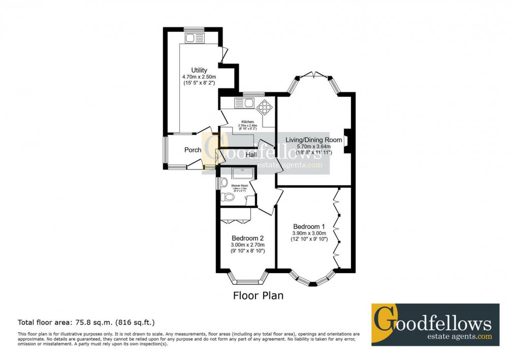 Floorplan for Langdon Road, Westerhope, 