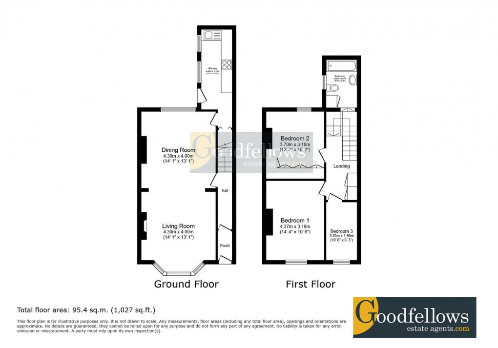 Floorplan for Bolingbroke Street, Heaton, 