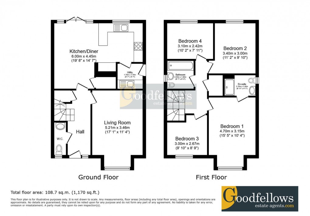 Floorplan for Dahlia Road, Callerton, 