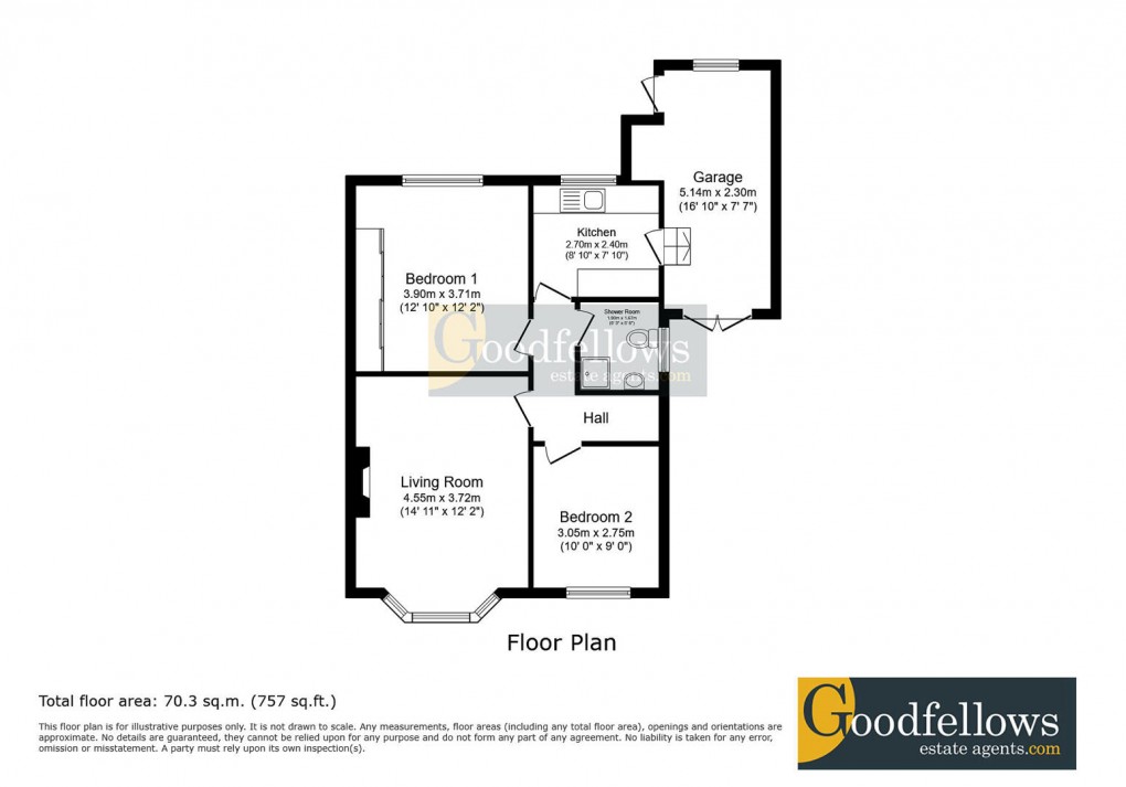 Floorplan for Worcester Way, Wideopen, 